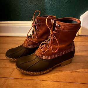 L.L.Bean Women’s Flannel-Lined Duck Boots Size 9 – Made in USA